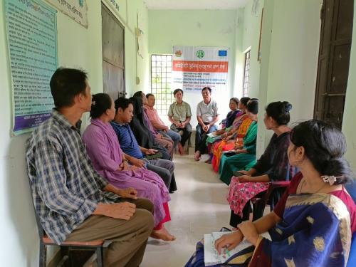 Community-Clinic-Management-Group-meeting-Narayan-apra-Guimara-sadar-